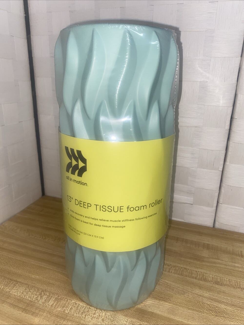 New Unused 13” Deep Tissue Foam Roller All In Motion: Muscle Pain Relief